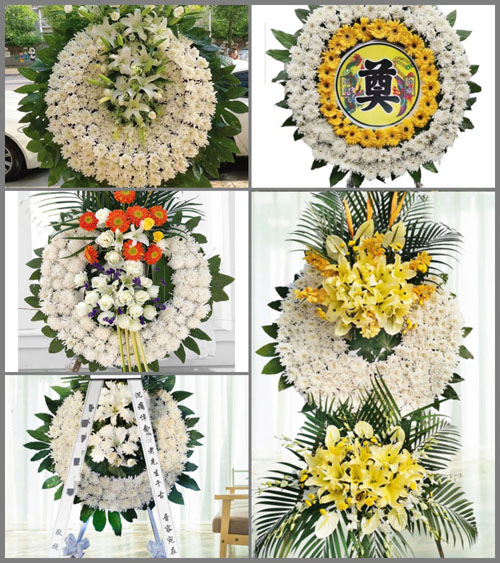 山西长治武乡县洪水镇上黄岩村花圈速递